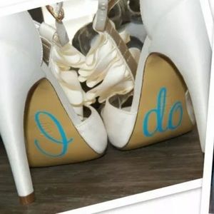I DO And ME TOO Wedding Shoe Dazzle